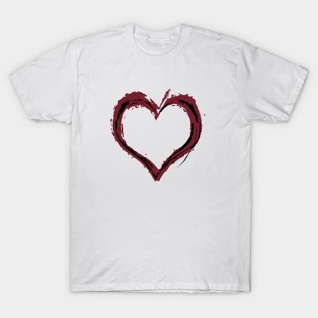 Heart T-Shirt by JTEESinc